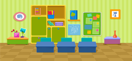 vector illustration of kids room