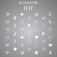 Digital technology icon vector illustration. internet of things background. Abstract protecting data network ecosystem innovation design. Iot, smart home connection, house control by smartphone