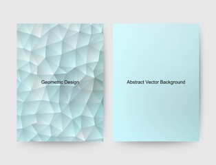 Fototapeta premium set template for a presentation. geometric background. gradient. blue abstraction. vector. eps 10