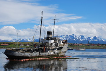 Old Ship in  Ushuaia