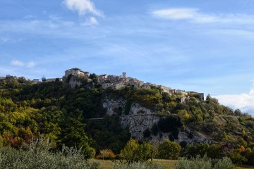 Fototapeta na wymiar View of Macchiagodena (Molise, Italy)