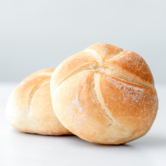 A few freshly baked bread rolls