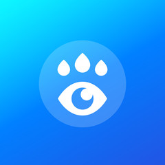 Eye drops vector simple icon