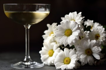 Marguerites et champagne