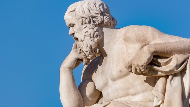 classical statue of Socrates