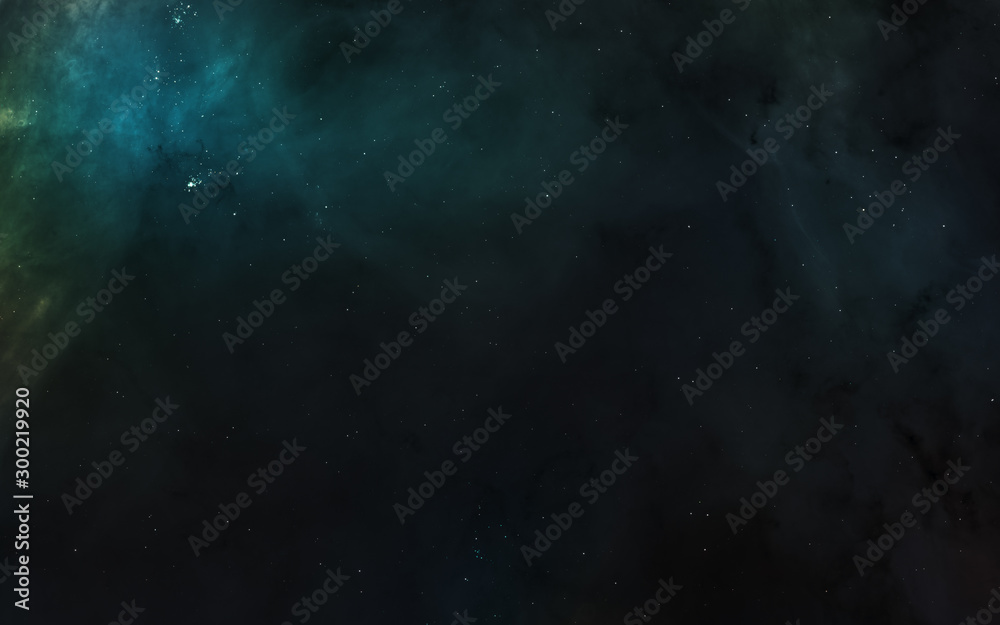 Wall mural space landscape. nebulae, star clusters. science fiction. elements of this image furnished by nasa