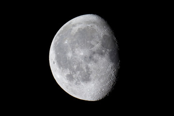 Mond bei Nacht, Mondkrater