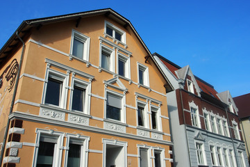 Naklejka premium Bielefeld, NRW, Deutschland: Saniertes Altbauviertel