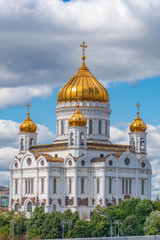 Fototapeta na wymiar Christ-Erlöser-Kathedrale in Moskau 