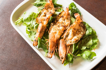 camarones a la parrilla cocina de mar