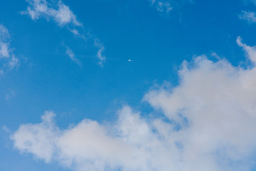 Dull sky and dull clouds. Copy space