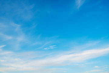 Obraz premium Blue sky with white clouds.