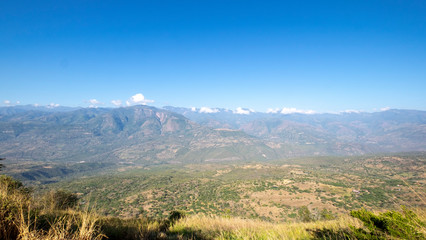 Mountains and valley view from Barichara
