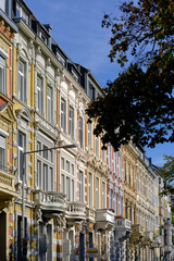 Fototapeta premium City villa facades in the style of the german Neorenaissance or Neoclassicism. These buildings have been constructed during the so called 