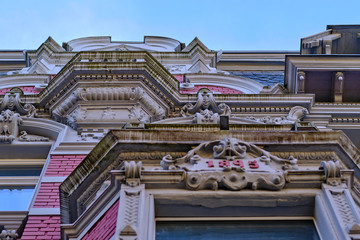 Fototapeta premium City villa facades in the style of the german Neorenaissance or Neoclassicism. These buildings have been constructed during the so called 