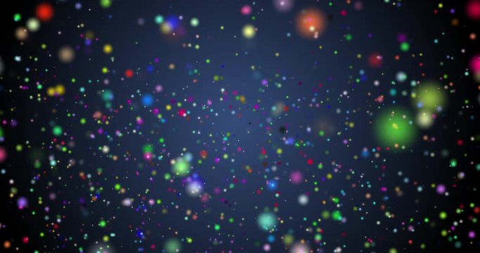 colorful dots moving around circle