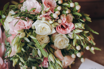 Beautiful bouquet of flowers. The bride's bouquet.