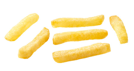 French fries isolated on a white background