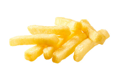 French fries isolated on a white background