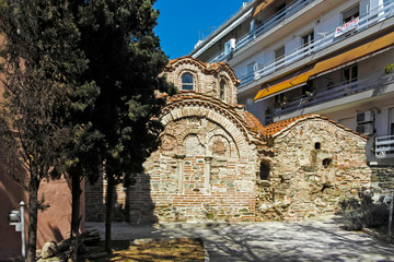 Byzantine Baths in city of Thessaloniki, Greece