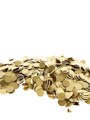 Infinite golden coins, business and savings concepts, original 3d rendering