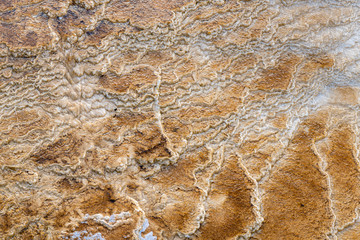 Limestone and Rock Formations, Yellowstone, USA