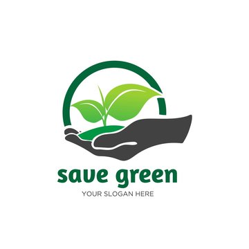 save world green logo designs