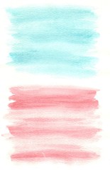 Abstract white light and dark pink mint color texture and background with brushstroke like lines drawn by watercolor paints. Great basic of print, badge, party invitation, banner, tag.