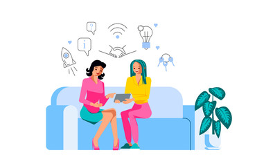 Freelancer shows portfolio