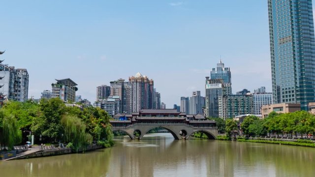 Hyperlapse video of Chengdu city in China