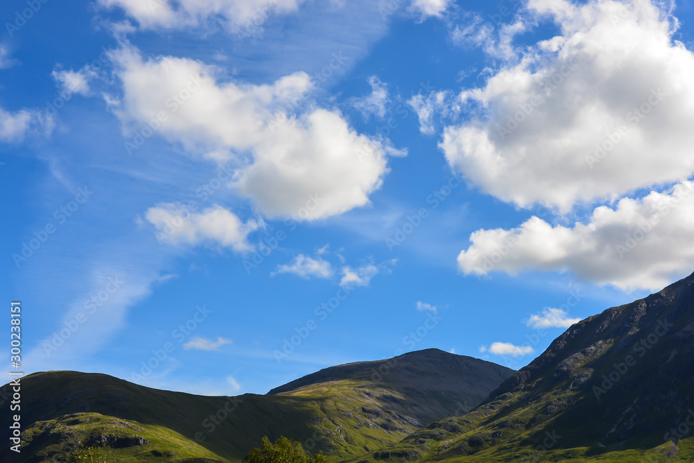 Wall mural highland landscape, in scotland, united kingdom