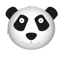 Panda head logo