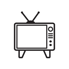 Television Icon Vector Design Template