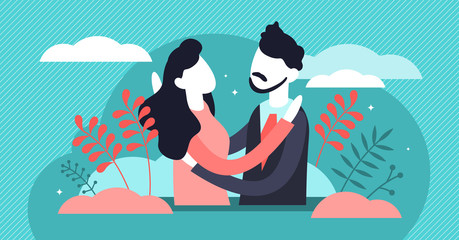 Hug vector illustration