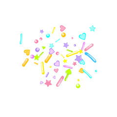 Sprinkles grainy. Cupcake dessert bakery confetti