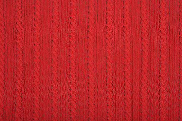 Knitted red texture.