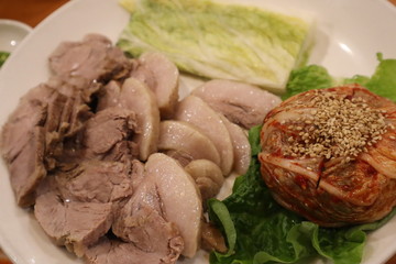 보쌈과 김치