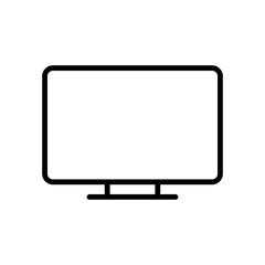 Monitor icon vector on white background