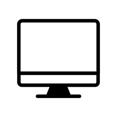 Monitor icon vector on white background