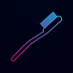 Toothbrush tooth brush nolan icon. Simple thin line, outline vector of bathroom icons for ui and ux, website or mobile application