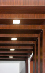 wooden wall texture abstract background with light panels