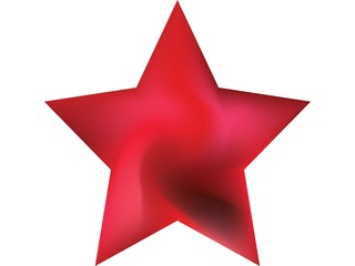 Gradient background in the form of pentagram.