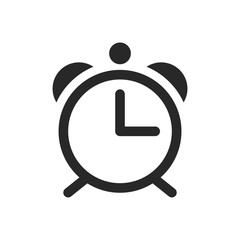 Alarm icon vector isolated symbol illustration EPS 10