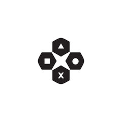Game controller logo design template © dimensi design