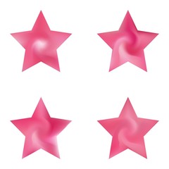 Obraz premium Collection of pentagram mesh backgrounds.