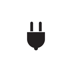 Electric cable plug in logo design template