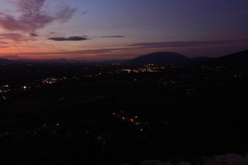 tramonto città di trevi