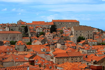 Fototapeta na wymiar Dubrovnik View and Rooftops