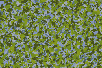 Swamp camouflage (Fresh Green - Blue Water). Fashion pattern for use in the army to camouflage in war or hunting. Including swamp explorers, travelers and hikers. Inspired by the swamp
