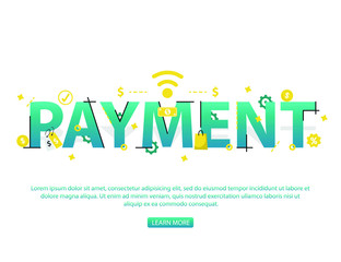 Contactless payment concept. online payment, money transfer, NFC payment, illustration concept for website, banner and mobile